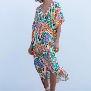 Zara printed tunic dress